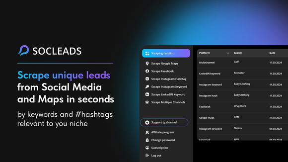 SocLeads Launches One-Click SaaS Platform to Revolutionize Data Scraping for Businesses